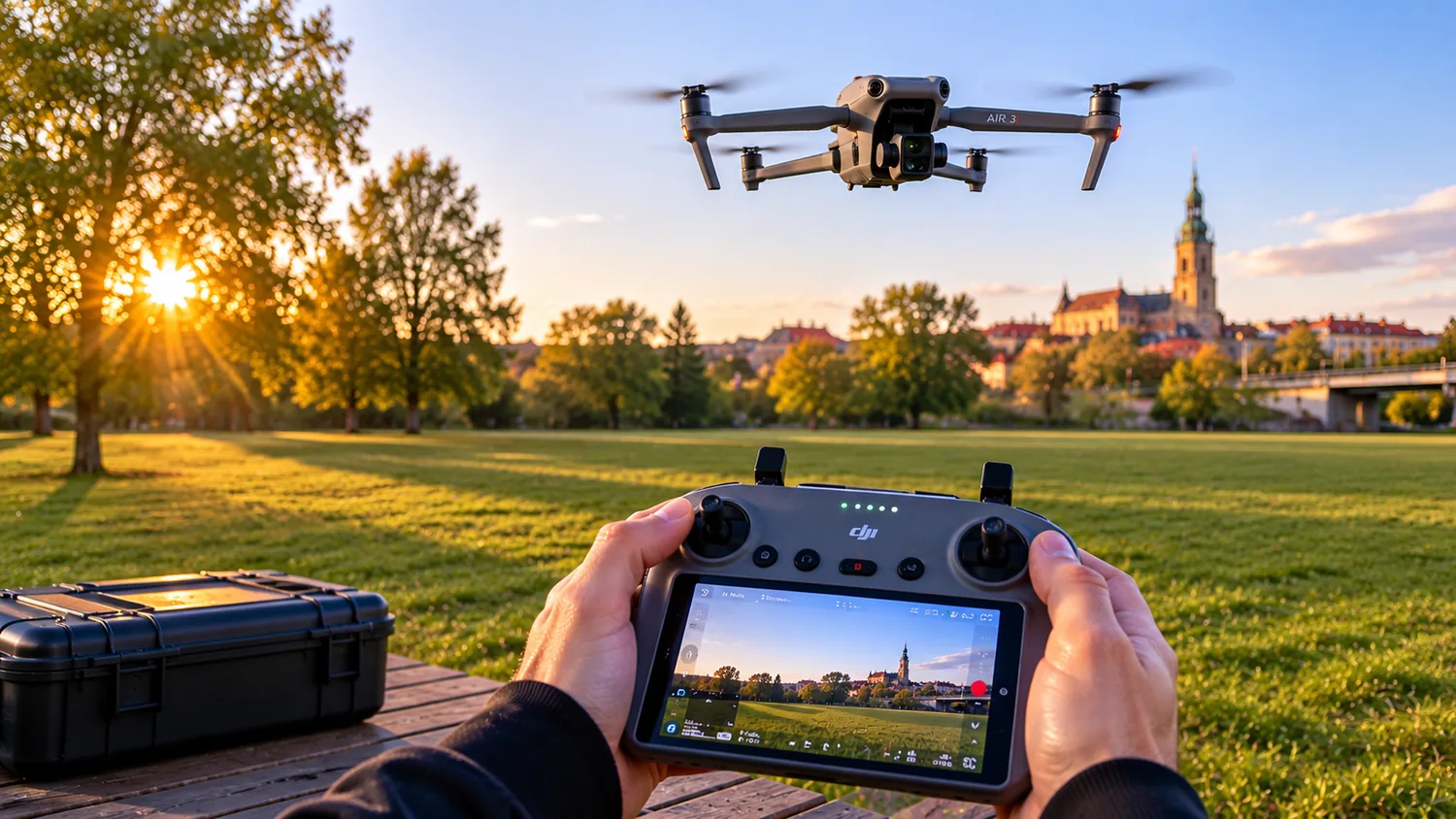 Zajęcia plenerowe z dronem klasycznym